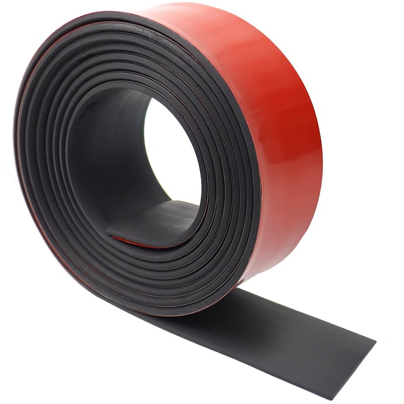 Eunice Adhesive Rubber Strips Neoprene Rubber Sheet, Solid Sheets Rolls for Pads, Crafts, DIY Gaskets, Seals (2" Wide, 1/8" Thick, 10' Long) - Image 1
